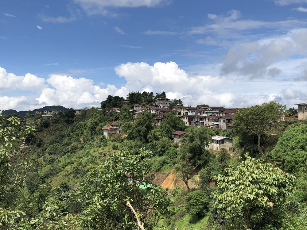 Hillside community in a frontier market